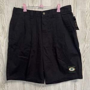 Stylish Black Pleated Front Men's Shorts